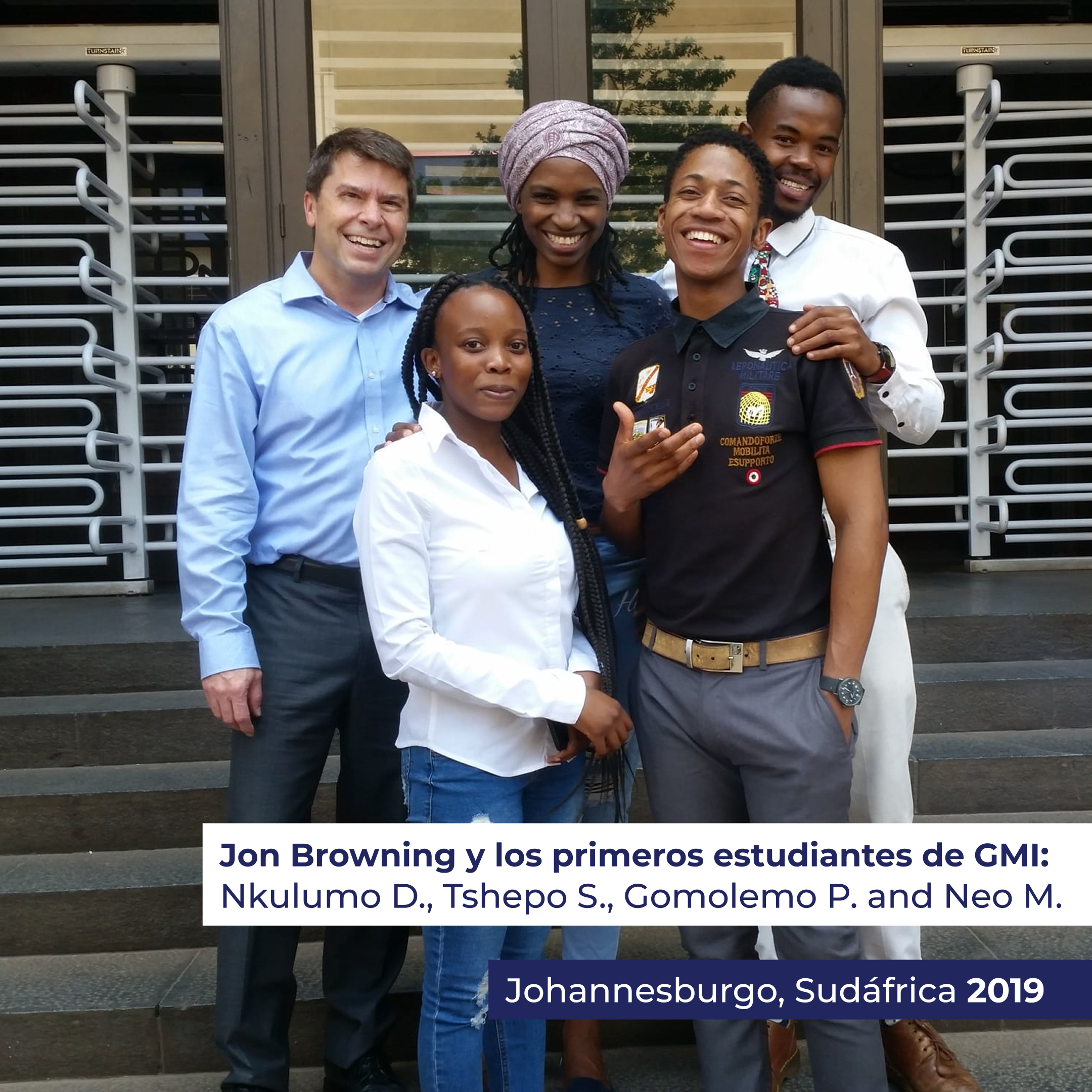 Jon with GMI first students